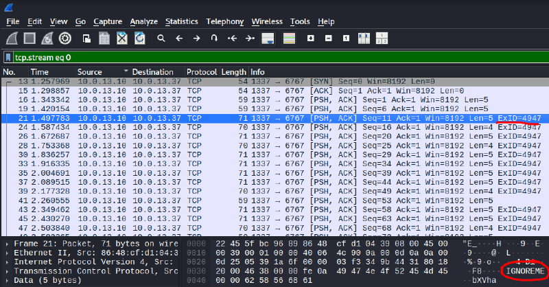 Interesting TCP traffic